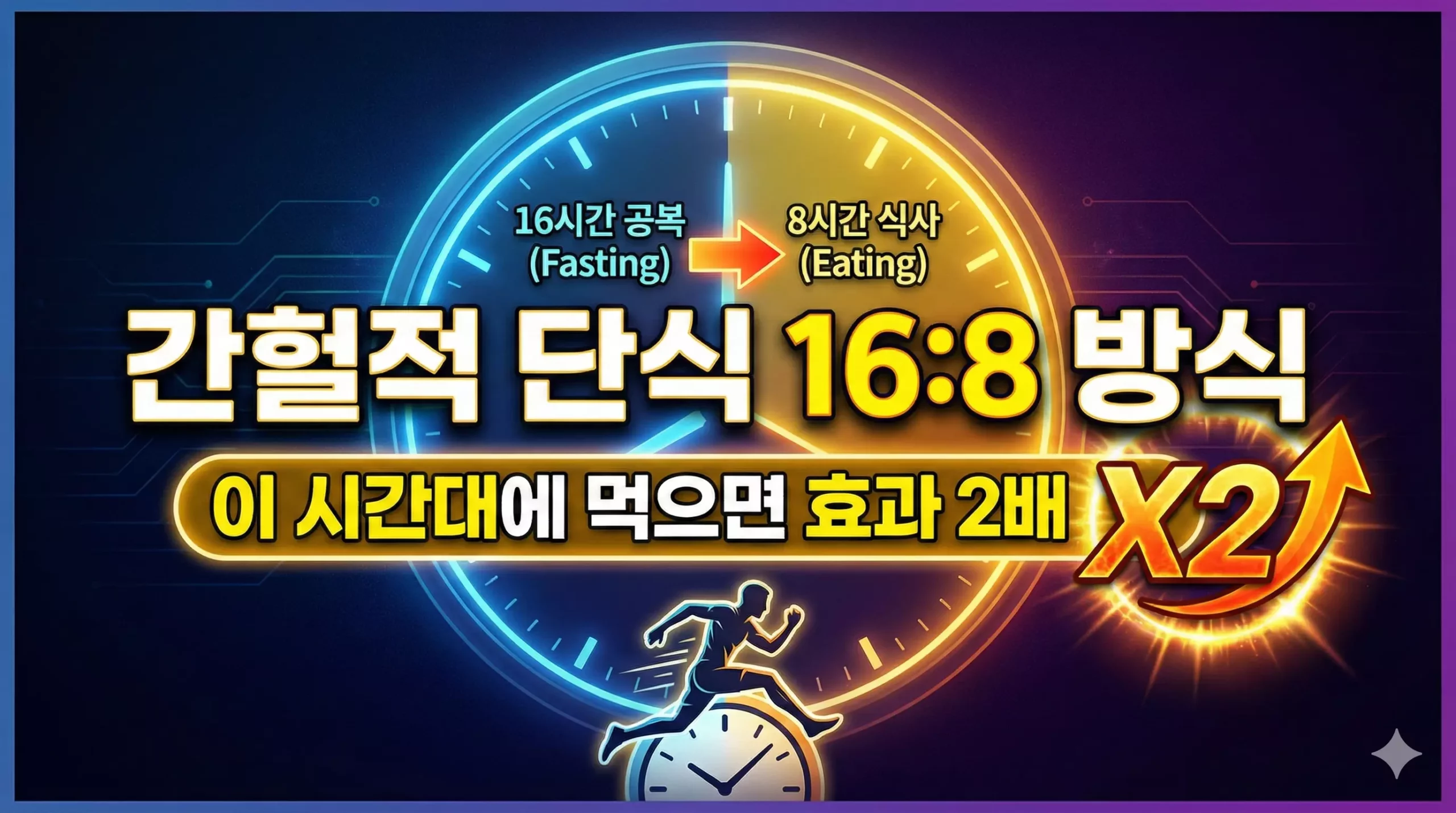 간헐적 단식 168 방식 알아보기 대표 이미지