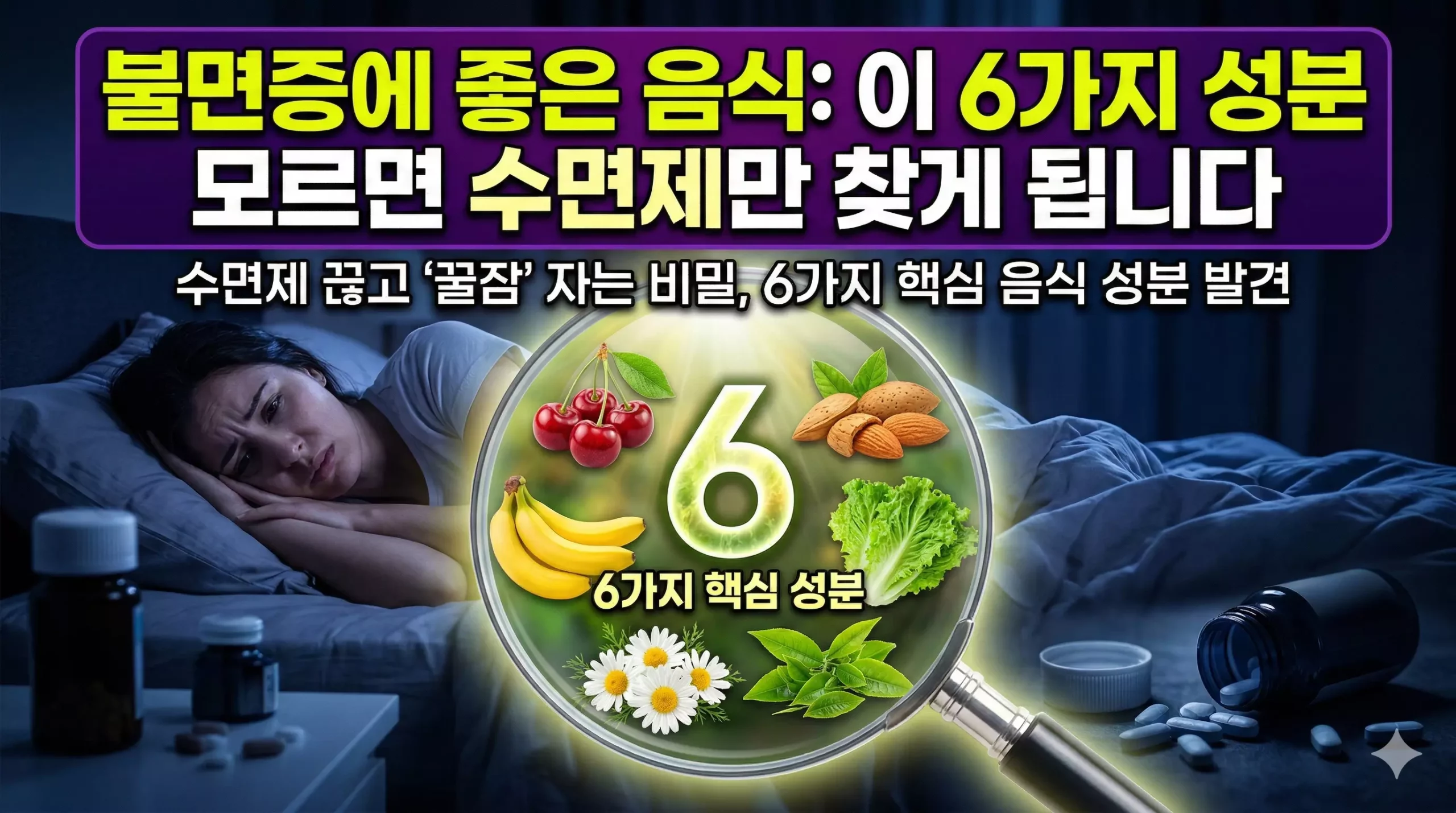 불면증에 좋은 음식 알아보기 대표 이미지