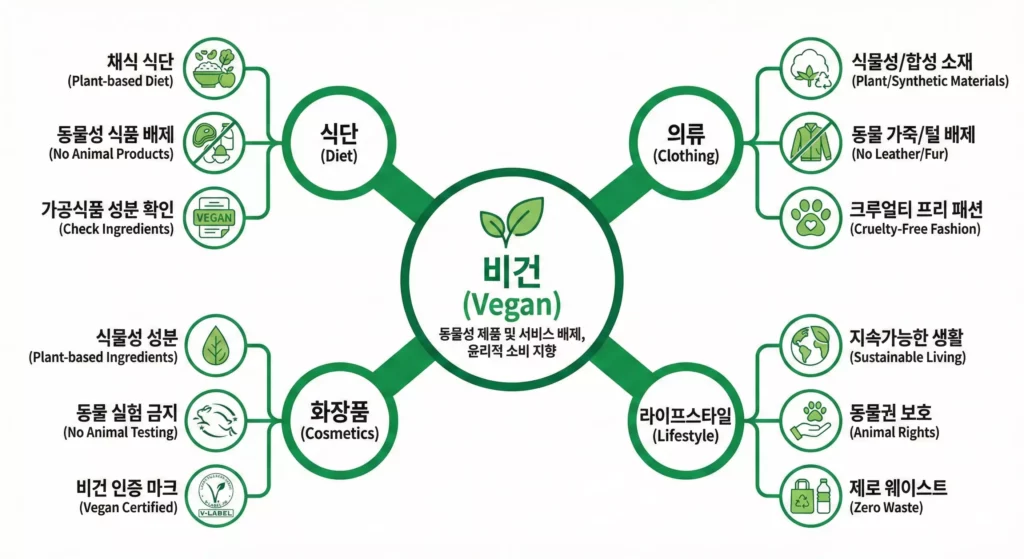 비건 뜻 인포그래픽 - 비건의 정의부터 종류까지 한눈에
