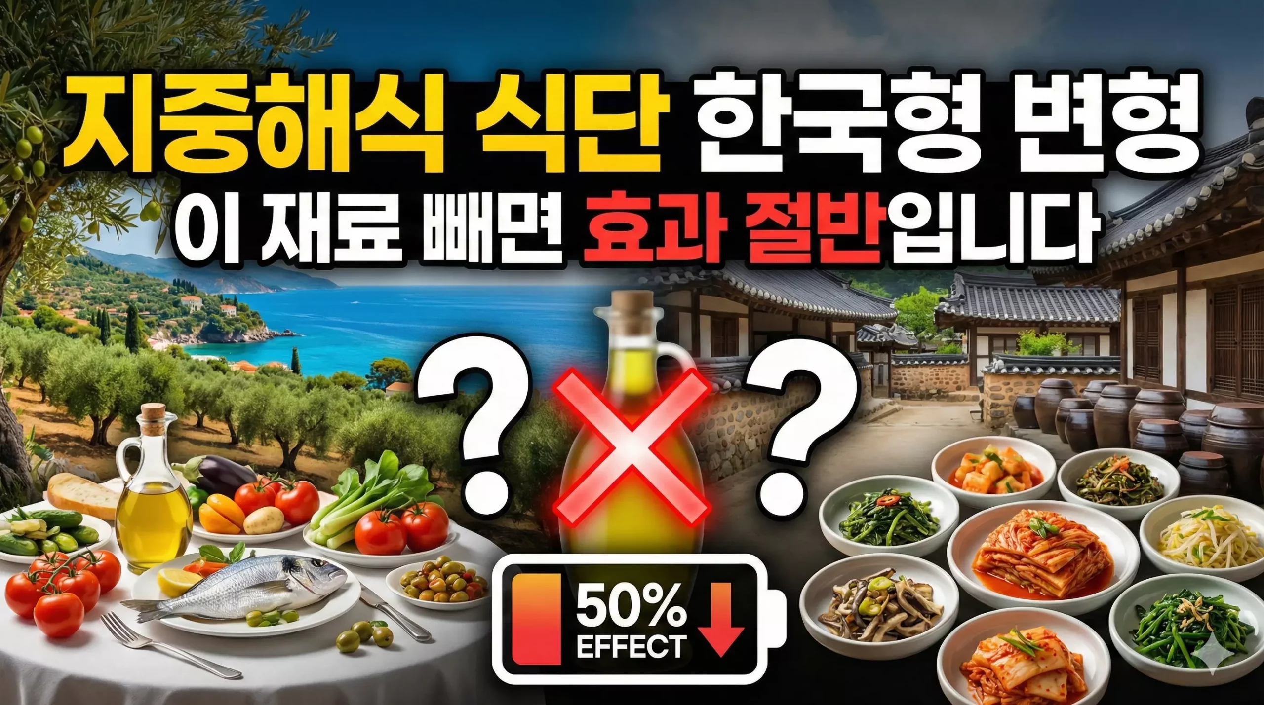 지중해식 식단 한국형 변형 알아보기 대표