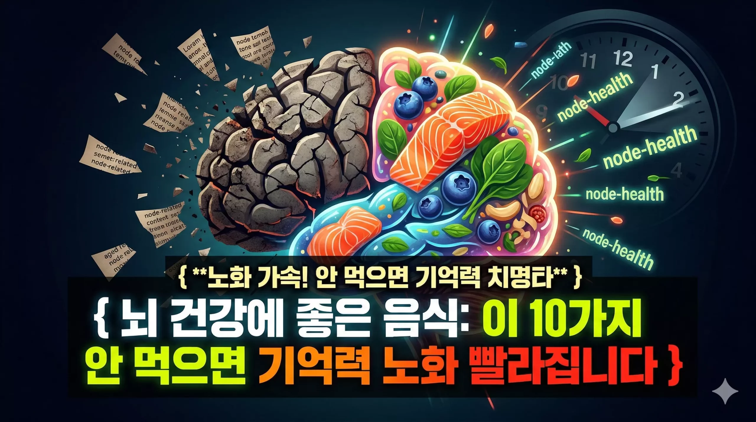 뇌 건강에 좋은 음식 알아보기 대표 이미지