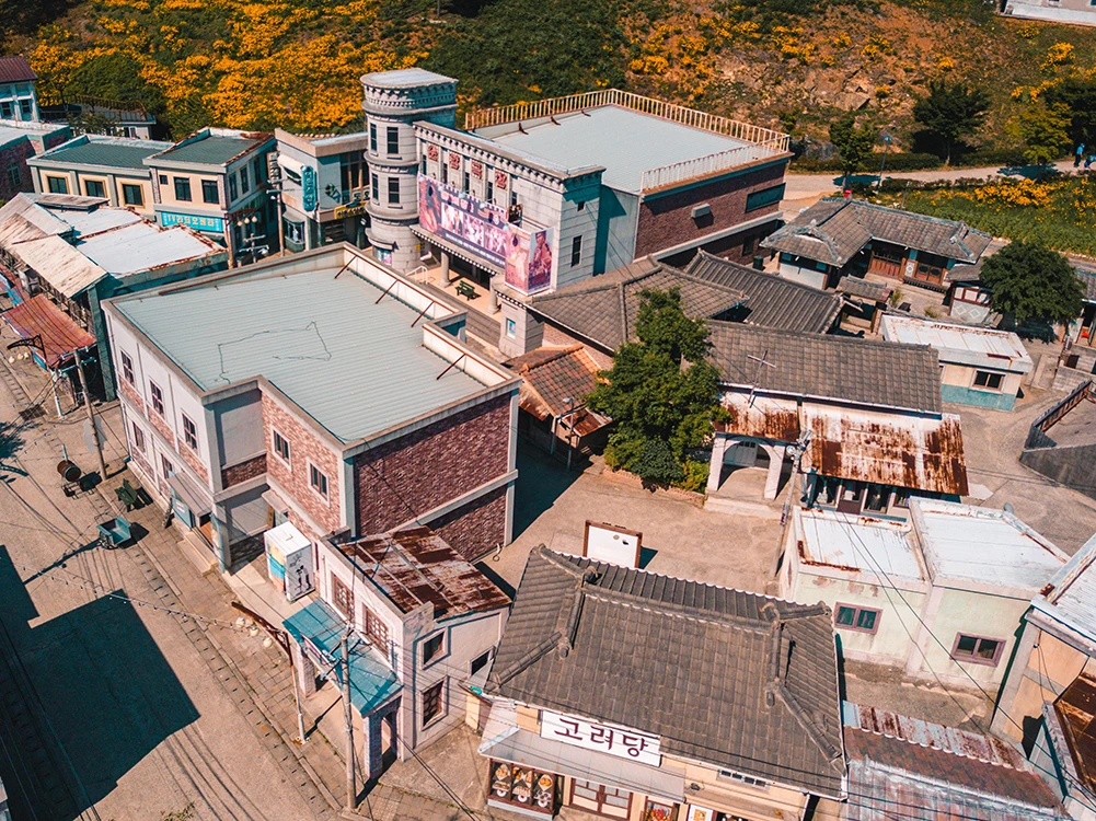 순천 드라마촬영장 달동네 언덕에서 내려다본 파노라마 뷰