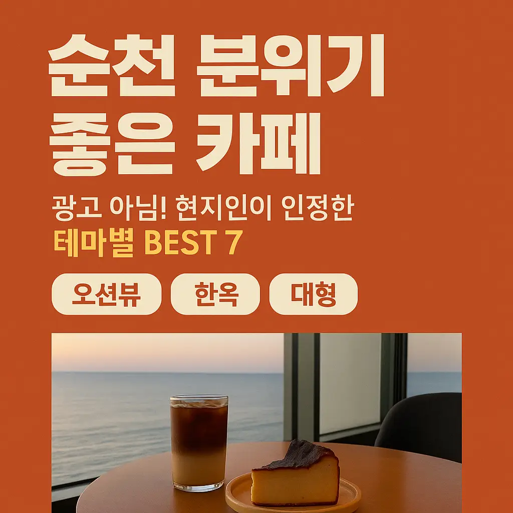 순천 분위기 좋은 카페 알아보기 대표 이미지