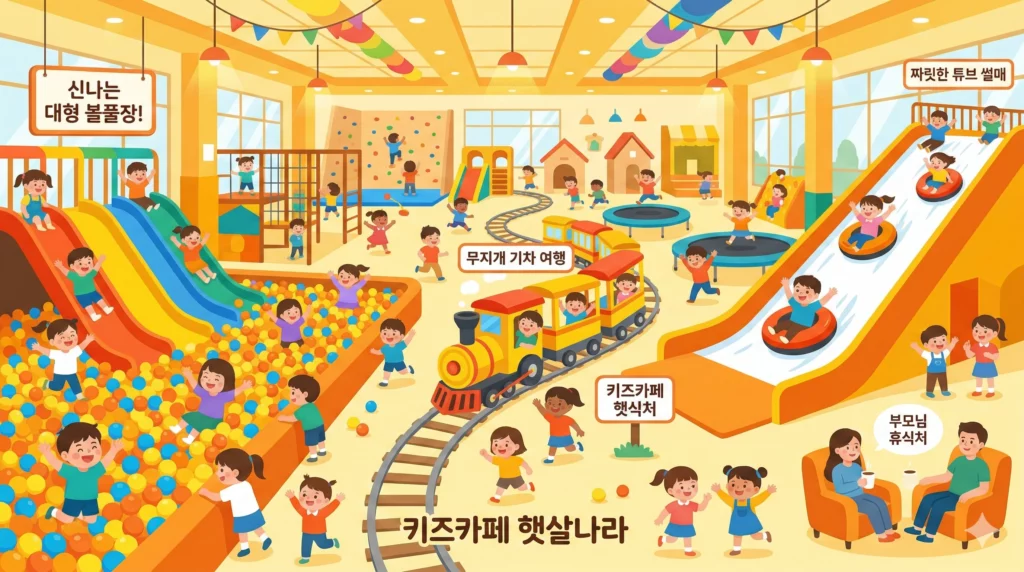 순천 키즈카페 실내 놀이시설 전경