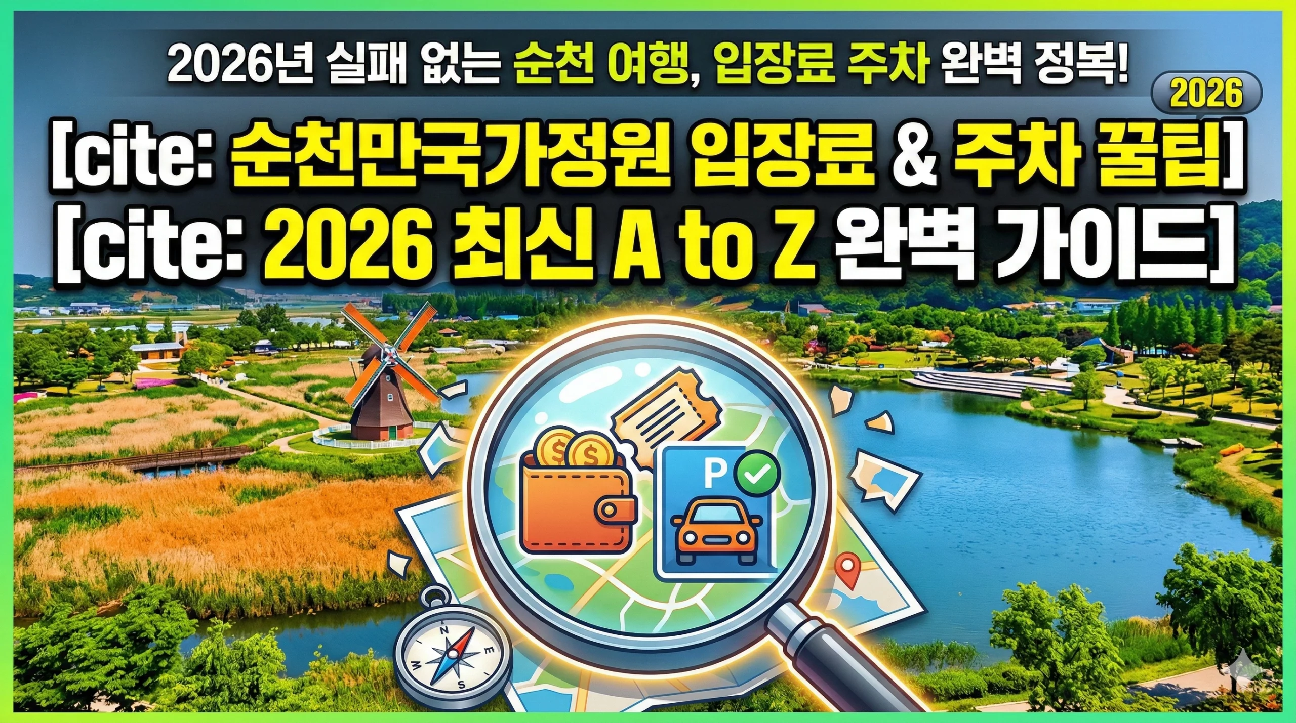순천만국가정원 입장료 & 주차 꿀팁 알아보기 대표 이미지