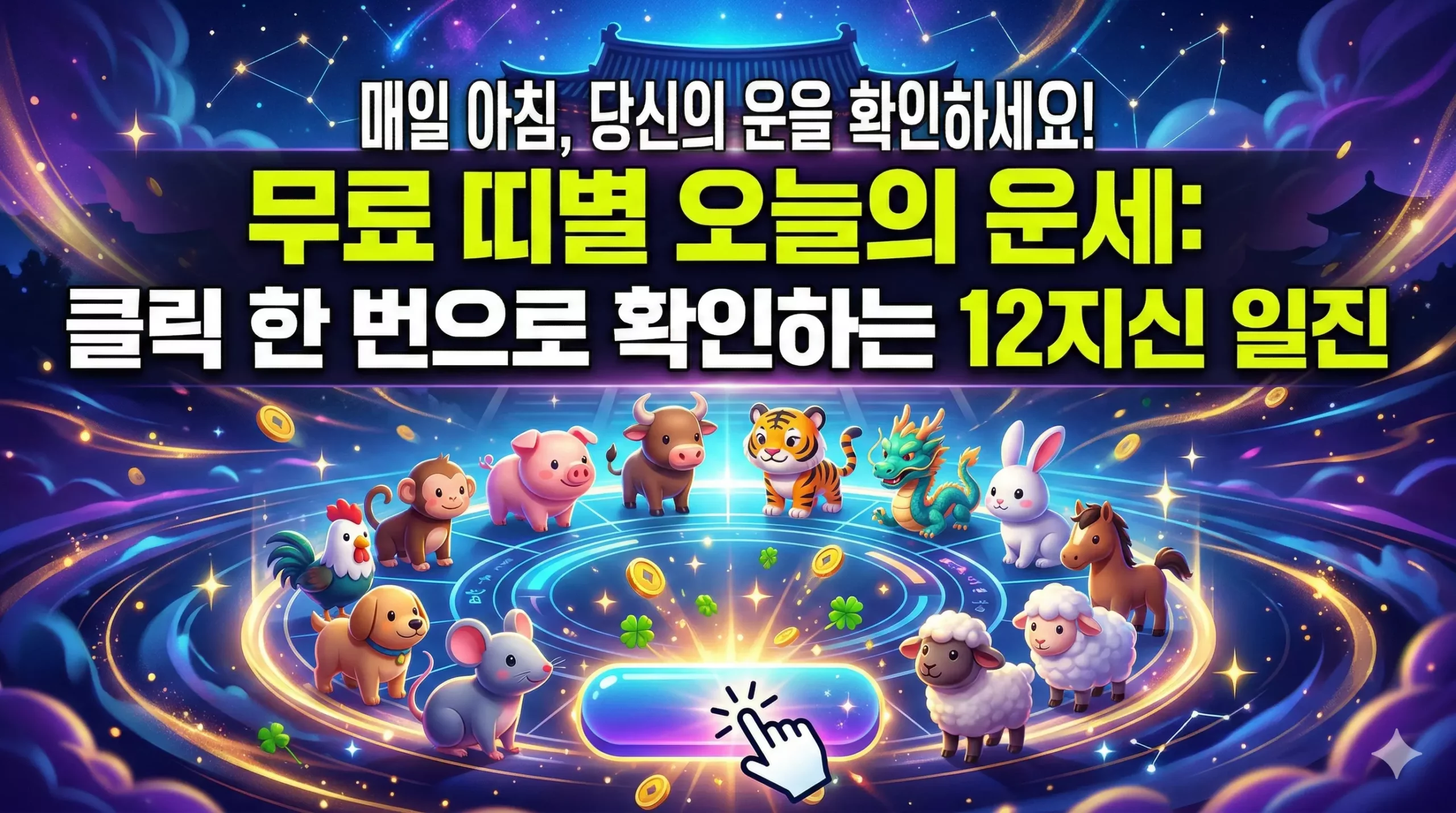 띠별 오늘의 운세 알아보기 대표 이미지