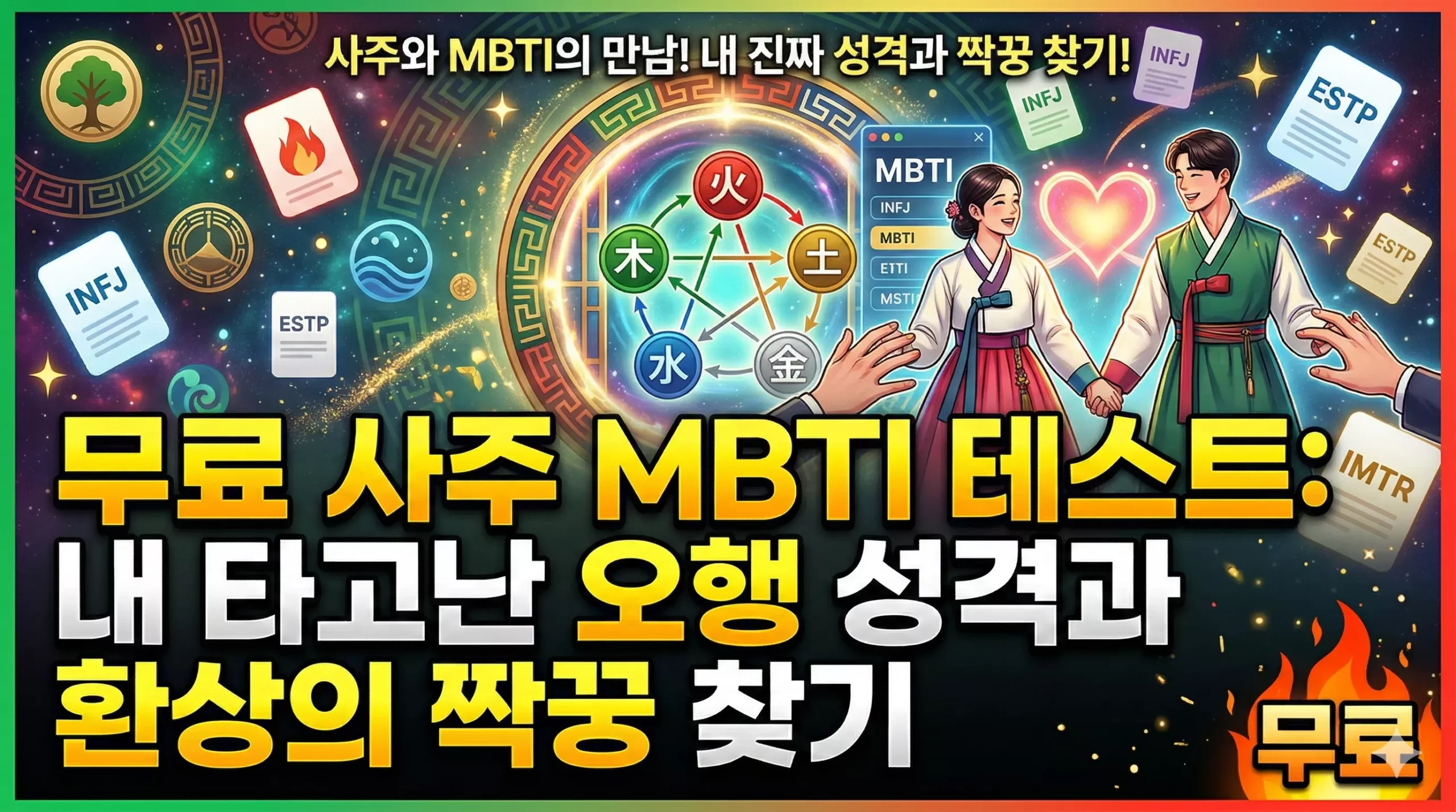 사주 MBTI 테스트 알아보기 대표 이미지