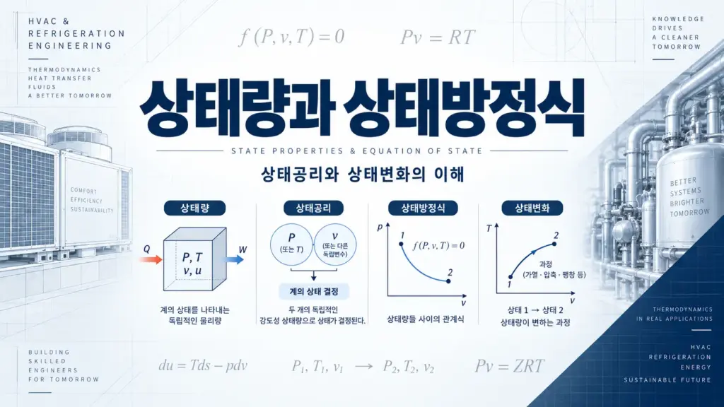열역학 상태량과 상태방정식 상태공리와 상태변화의 이해 대표 이미지