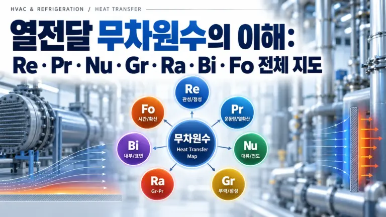 열전달 무차원수 전체 지도