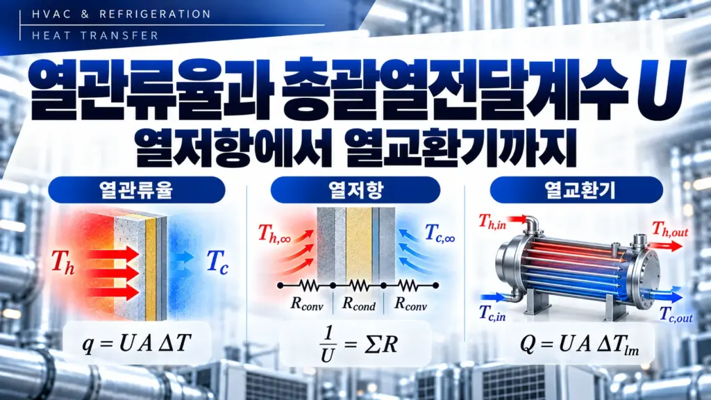 열전달과 열교환기 3단 인포그래픽