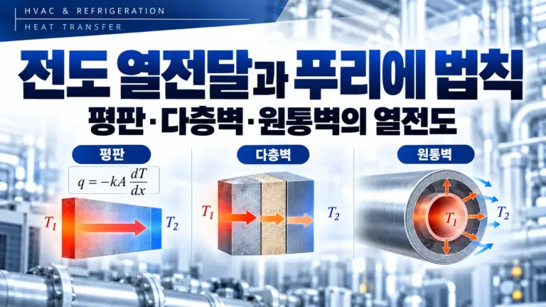 전도 열전달과 푸리에 법칙 대표 이미지